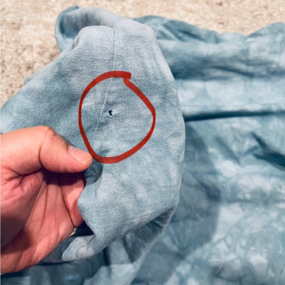 Y2k 2002 liquid blue shirt - Picture 6 of 10